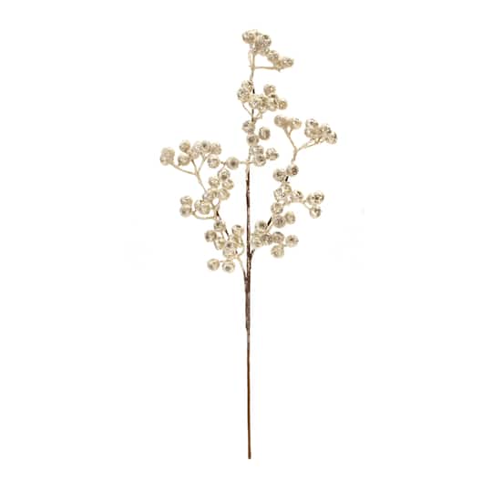 23" Glittered Berry Sprays, 6ct.